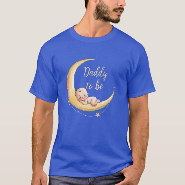 Över den kelestialbehandlade babyduschen måne Baby T Shirt (Framsida)