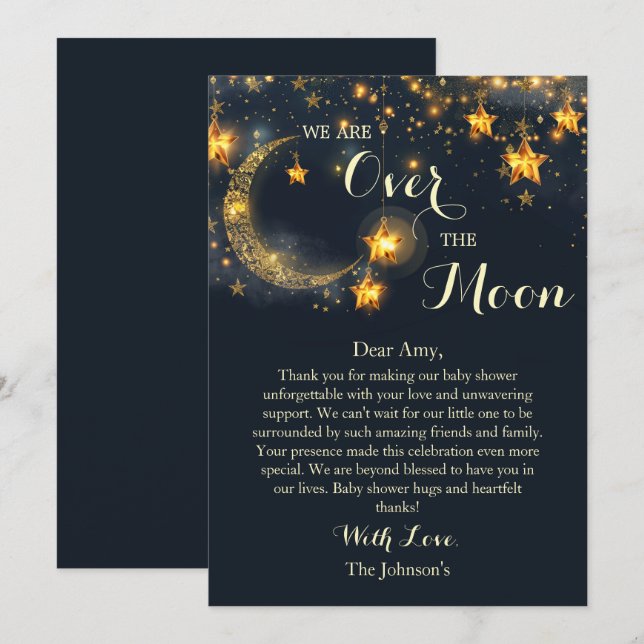 Över den visemiska Neutraltens babyskuva över Måne Tack Kort (Fram/baksida)