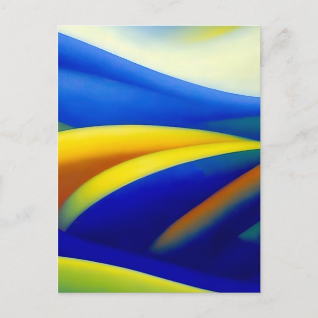 Över det blå Backen Vykort (Framsida)