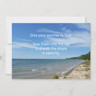 Över dina bekymmer, andra designen - kopieringskor inbjudningar