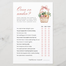 Över- eller under färsk Möhippa av spel