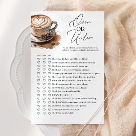 Över eller Under Kaffebrylluppsspel