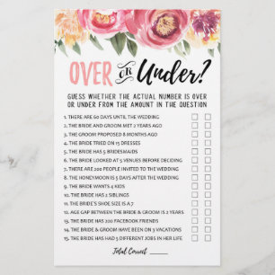 Över- eller Under Möhippa- eller Hen Party-spel