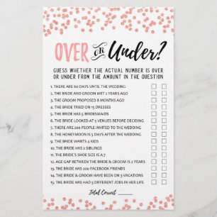 Över- eller Under Möhippa- eller Hen Party-spel