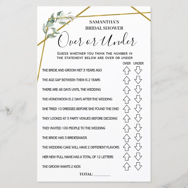 Över- eller under möhippa - engelskt spansk spel (Framsida)