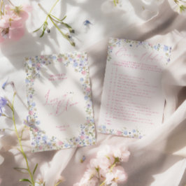 Över eller under? Möhippa för rosa Blommigt