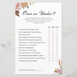 Över- eller under Pearls Prosecco-Möhippa-spel