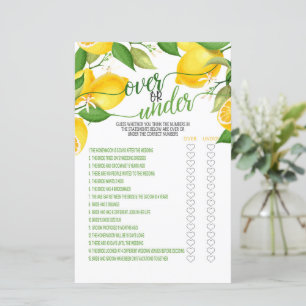Över eller under spel - Citron