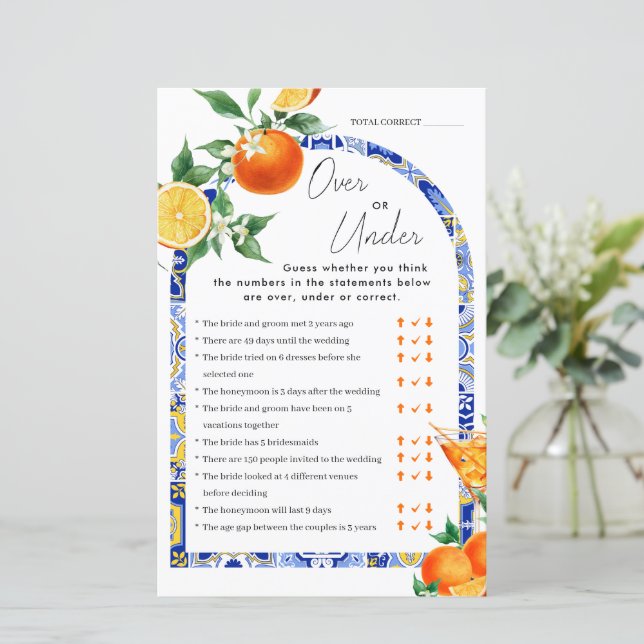 Över eller under Spritz Mediterranean Möhippa Game (Stående Fram)