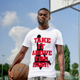 Över fälgen Basketbollfras med Orange T Shirt