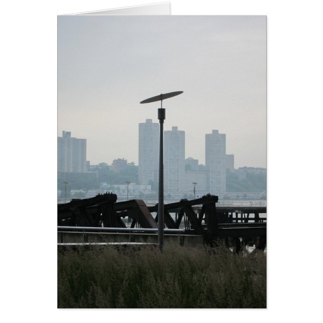 Över floden 5x7 hälsningskort (Framsidan)