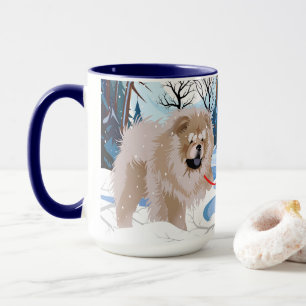 ÖVER FLODEN Fawn/Cinnamon Chow-mugg Mugg