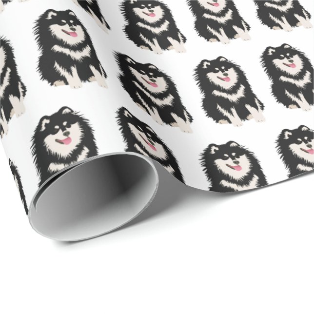 ÖVER FLODEN Finsk Lapphund presentpapper (Rullad Hörn)