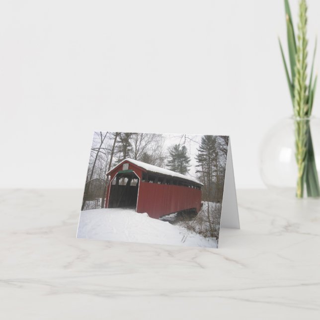 "Över floden och genom Skogen"-Tacken Tack Kort (Framsida)