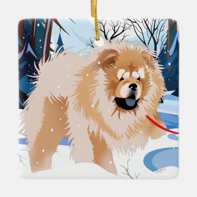 ÖVER FLODEN Red Chow 2023 Ornament (Framsida)