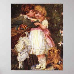 Över Garden Wall - Frederick Morgan Print Poster