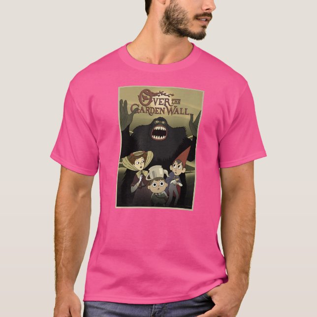 Över Garden Wall Gregory Wirt Scary Group Shot T Shirt (Framsida)