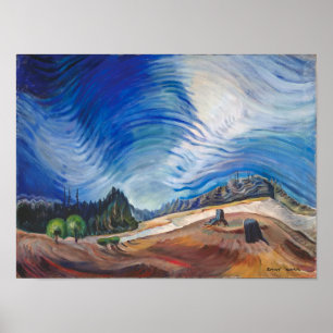 Över Gravel Pit Emily Carr Poster