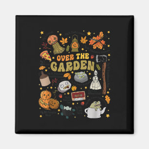 Över Halloween Garden Wall Pumpkin - tack Magnet
