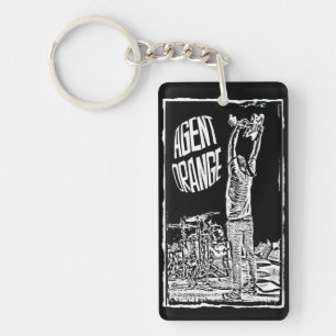 Över huvudet" Keychain 2-Sided för agentorange