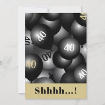 Över inbjudan till Backe Black Balloon