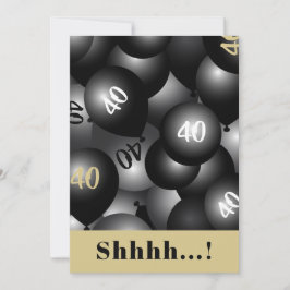 Över inbjudan till Backe Black Balloon