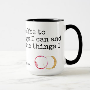 Över kaffe och vin mugg