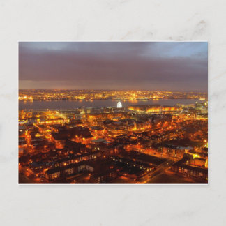 Över Liverpool till Mersey & Wirral Vykort
