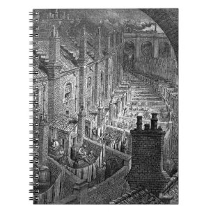 Över London by Rail Gustave Dore 1870 Anteckningsbok