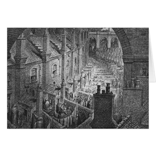 Över London - by Rail Hälsningskort (Framsidan Horizontal)