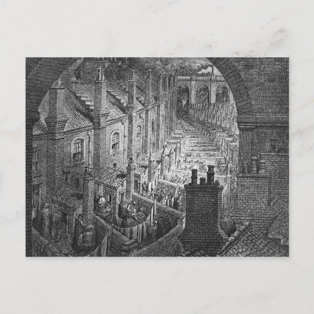 Över London - by Rail Vykort (Framsida)