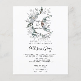 Över Måne babyduschen | BudgetFlyer Flygblad