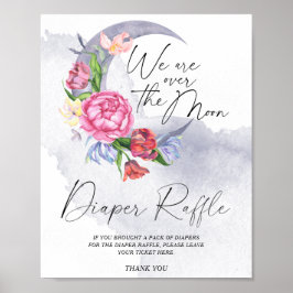 Över Måne babyskabinens dykare Raffle Poster