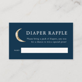 Över Måne, babyskabusen Diaper Raffle Biljett Tilläggskort