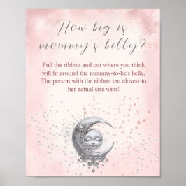 Över Måne babyskåran hur stor är Mamma Belly? Poster