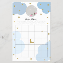 Över Måne Babyskaren Bingo Game Kawaii Pastel Flygblad