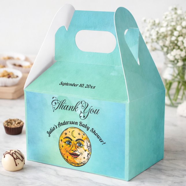 Över Måne Babyskaren Firande Presentaskar (Skapare uppladdad)