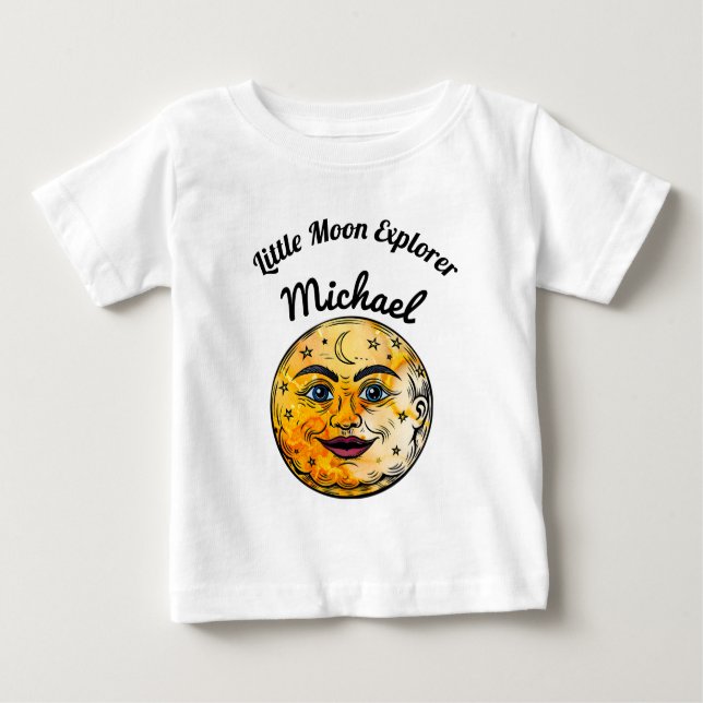 Över Måne Babyskaren Firande T Shirt (Framsida)