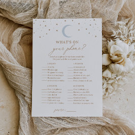 Över Måne Babyskaren What's on Your Mobil Inbjudningar