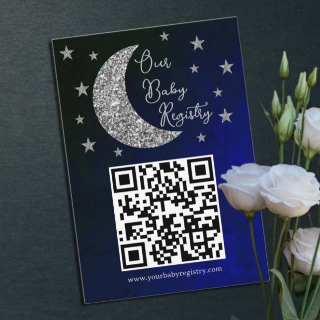 Över Måne babyvisningsregistret Tilläggskort (Skapare uppladdad)