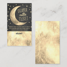 Över Måne | Barnskor Diaper Raffle Biljett Tilläggskort