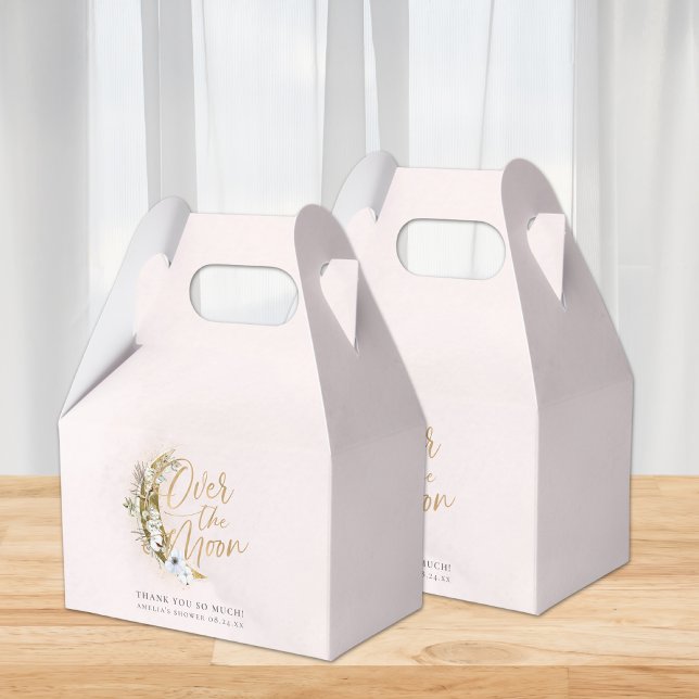 Över Måne Boho Guld Dust & Clouds Favoritbox Presentaskar (Skapare uppladdad)