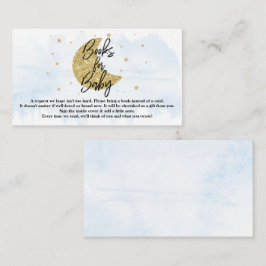 Över Måne | Boys Baby Shower Bokar för Baby Tilläggskort