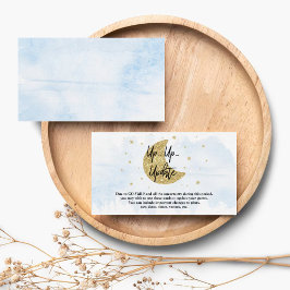 Över Måne | Boys Baby Shower-uppdateringskort Tilläggskort