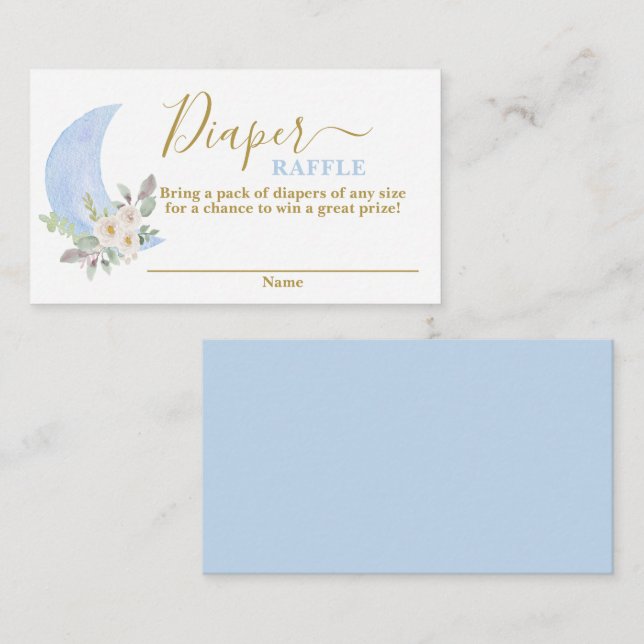 Över måne-fickkortet för dykande raffel tilläggskort (Fram/baksida)