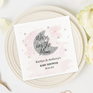 Över Måne Flickor Babykläder Napkins Pappersservett