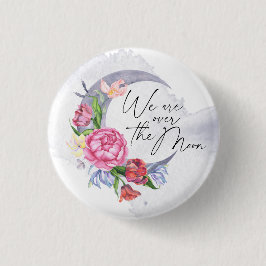 Över måne Flowers babydusch Knapp