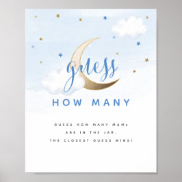 Över Måne gissar hur många kanarier som skriver un Poster
