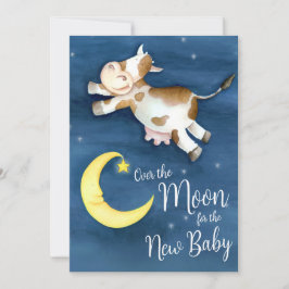 Över måne hoppar man över babyduschen inbjudningar