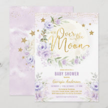 Över Måne | Lavender Guld Girl Baby Shower